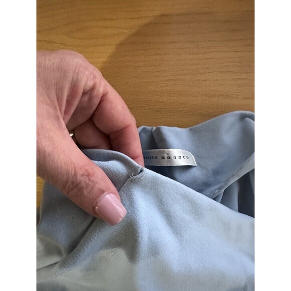 Susana Monaco Maxi Skirt Womens M Baby Blu Jersey Knit Pull On Minimalist Modest - Picture 9 of 11